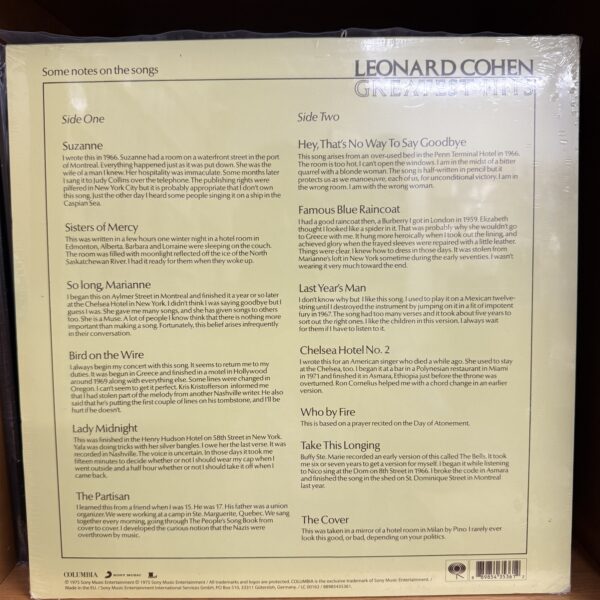Leonard Coen / Greatest Hits - Imagen 2