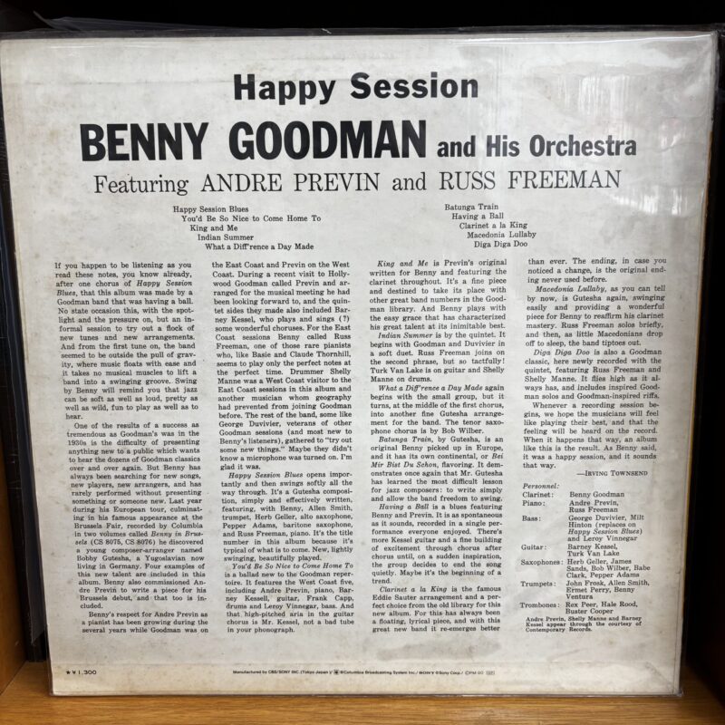 Happy session / Benny Goodman - Imagen 2